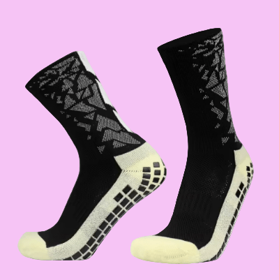 Chaussette antidérapante foot Strong-feet noires