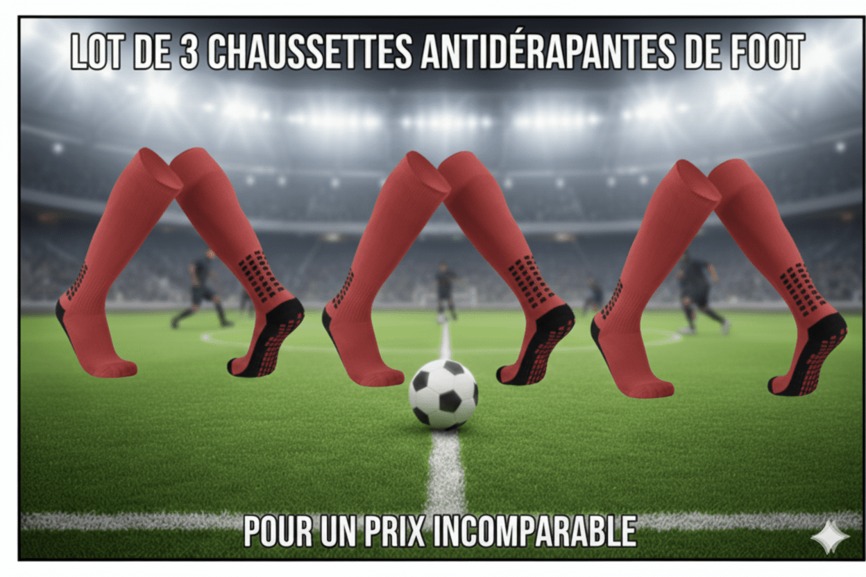 Chaussette antidérapante foot | Antidérape - X5456 - Foot Expert