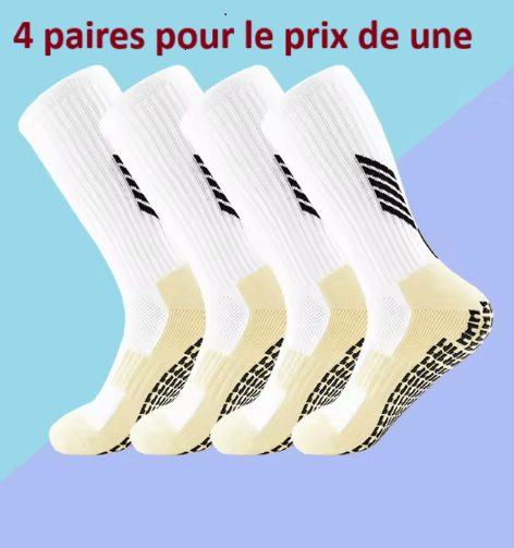 Chaussettes de foot adulte Antiderapantes | Soccer - GripSocks - Foot Expert