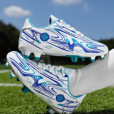 Chaussures de Football - GoldenSoccerShoes™ - Bleu - Foot Expert