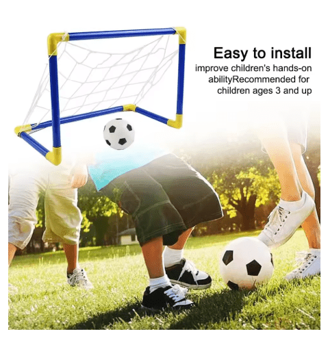 Cage de foot avec ballon et gonfleur - Foot Expert