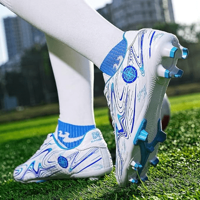 Chaussures de Football - GoldenSoccerShoes™ - Bleu - Foot Expert