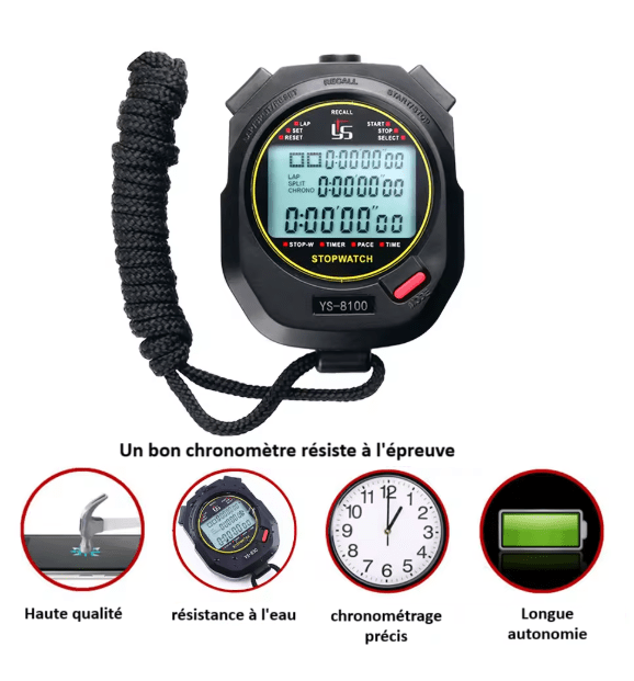 Chronomètre sportif entraineur foot | Chronocoach - Foot Expert