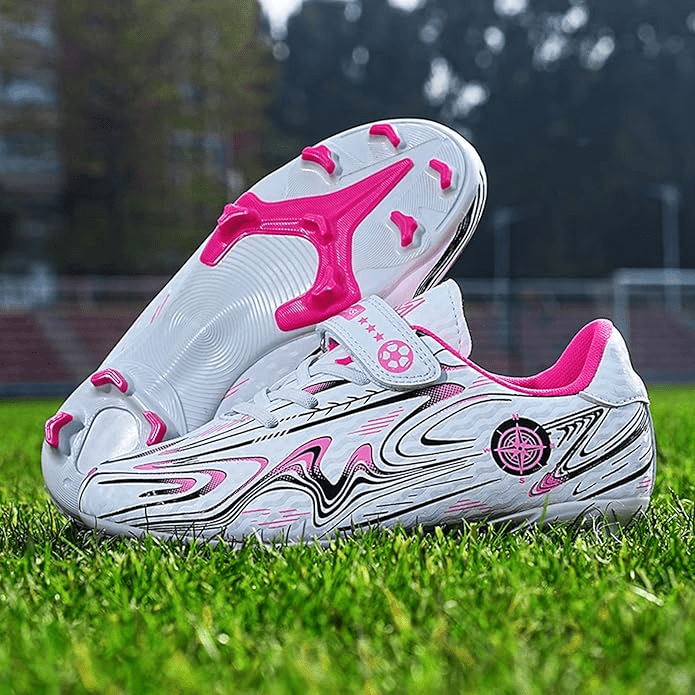 Chaussures de Football - GoldenSoccerShoes™ - Rose - Foot Expert