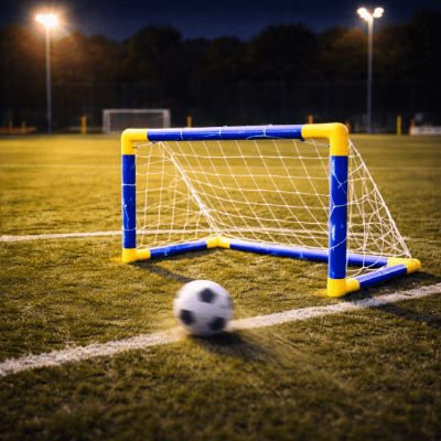 Cage de foot vue de devant