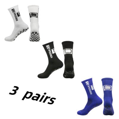 Chaussette-antiderapante-FootPro-Grip-100-Foots-Experts-blanches-noires-bleues