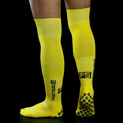 Chaussette antidérapante foot Foot Expert | Confort-Socks jaunes