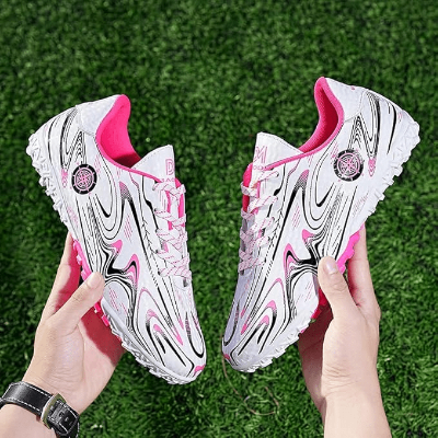 Chaussures de Football - GoldenSoccerShoes™ - Rose - Foot Expert