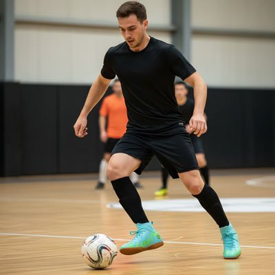 Chaussure futsal Premium-Control-One avec joueur de foot