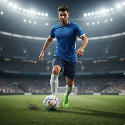 Joueur-professionnel-joue-ballon Foot Elite-football