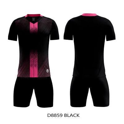 Maillot-foot-Uni-Ultra-Dry-noire-rose