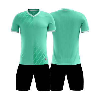 Maillot-foot-Uni-Ultra-Dry-vert-leger