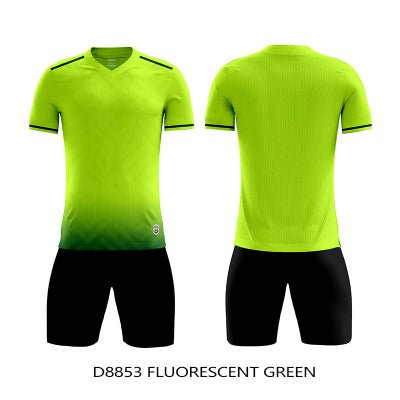 Maillot-foot-Uni-Ultra-Dry-verts-fluo