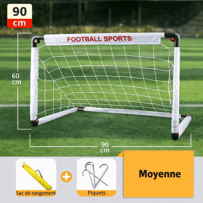 Moyenne cage de foot blanche