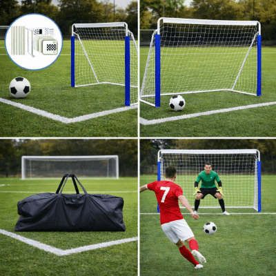 Quatre image de but de foot