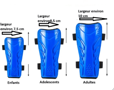 Tailles foot protege tibia Shinprotec - Foot Expert