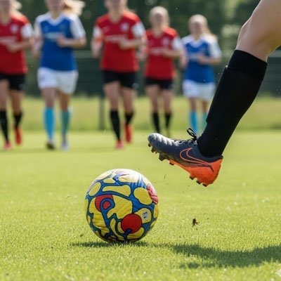 Ballons de  football  sur terrain 