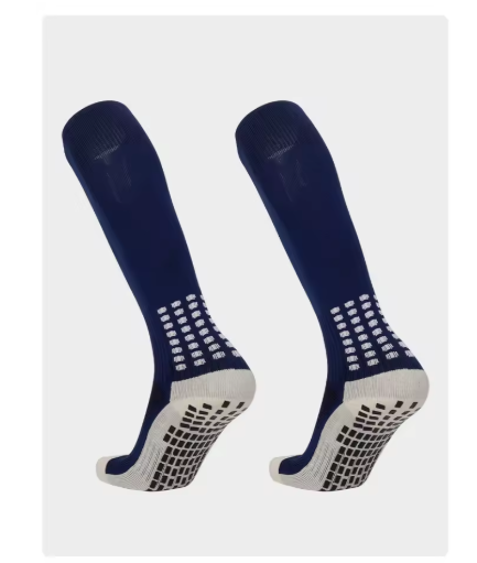 chaussette antidérapante foot gris