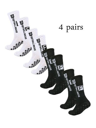chaussette_antiderapante_foot_2_paires_blanc_2_paires_noires