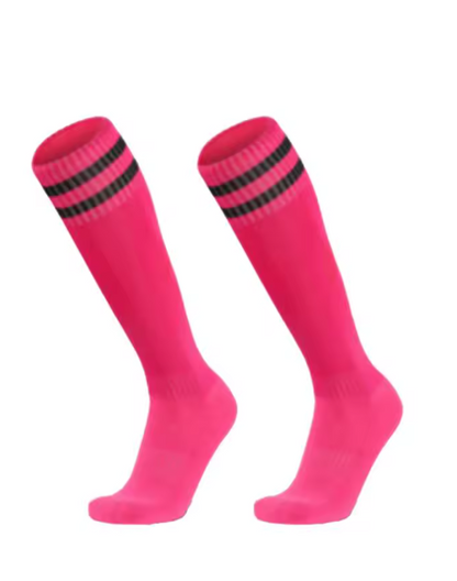 chaussettes football rose