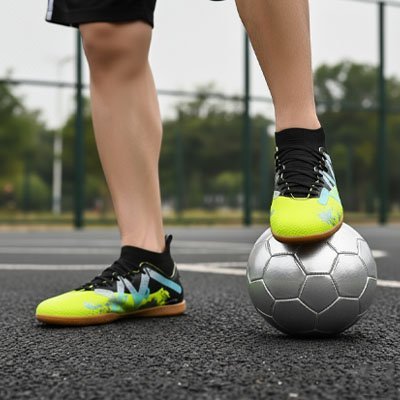 Chaussure de foot avec ballon foot