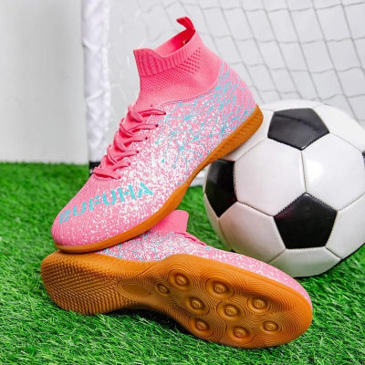 chaussure futsal rose