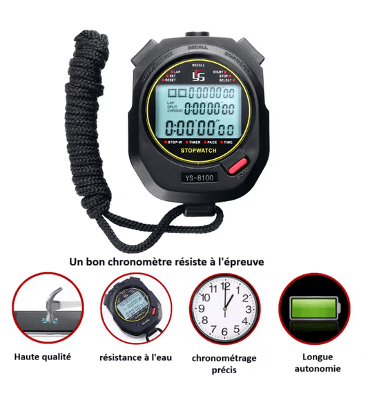Chronomètre sportif entraineur foot | Chronocoach - Foot Expert