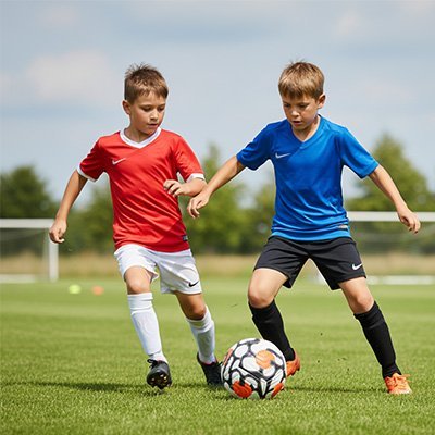 Deux joueurs jouent avec ballon foot | Ballon-Di-Oro Foots Experts