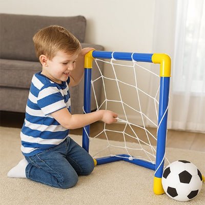 enfant installe Cage de foot​