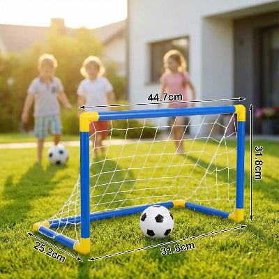 enfants jouent avec Cage_de_foot_Kitfoot