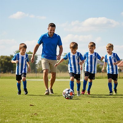 Équipe joue avec ballon foot | Ballon-Di-Oro Foots Experts