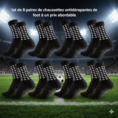huit fois  Chaussette antiderapante foot  Pro-Grip-100  