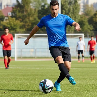 joueur joue avec ballon de foot | Perfect-One Foots Expert sur terrain