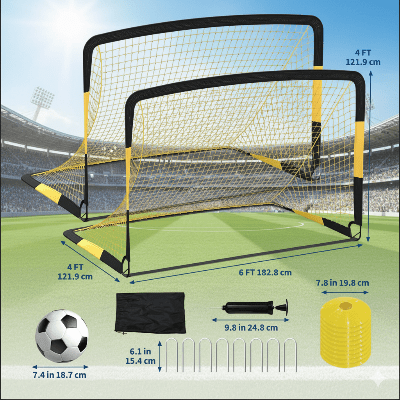 lot de Cage de Foot Ultra-Golpost-Pro  