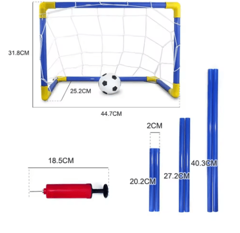 Cage de foot avec ballon et gonfleur - Foot Expert